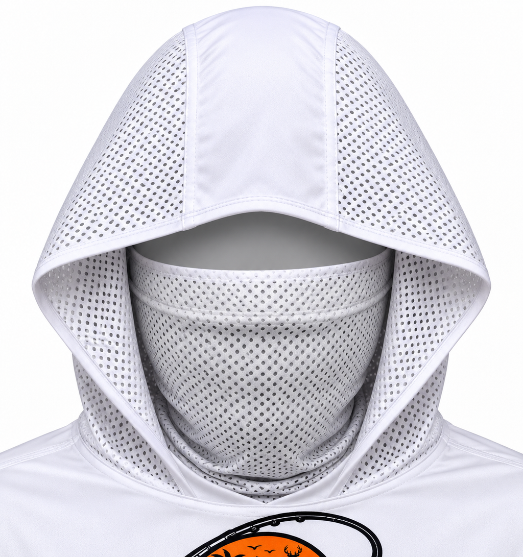 YOXTIDE™ Performance Fishing & Hunting Hoodie – Classic White