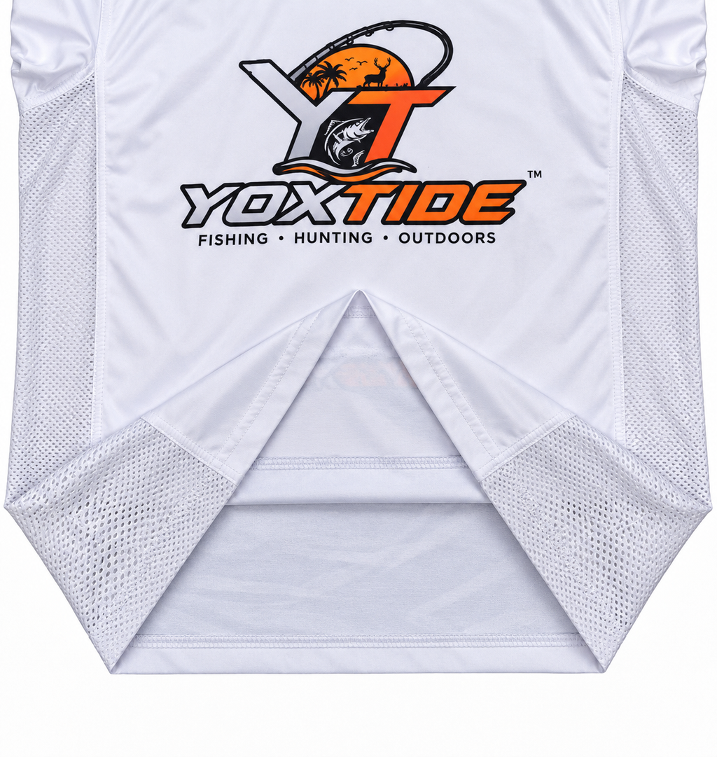 YOXTIDE™ Performance Fishing & Hunting Hoodie – Classic White