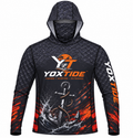 YOXTIDE™ Performance Fishing & Hunting Hoodie – Anchor Black & Orange