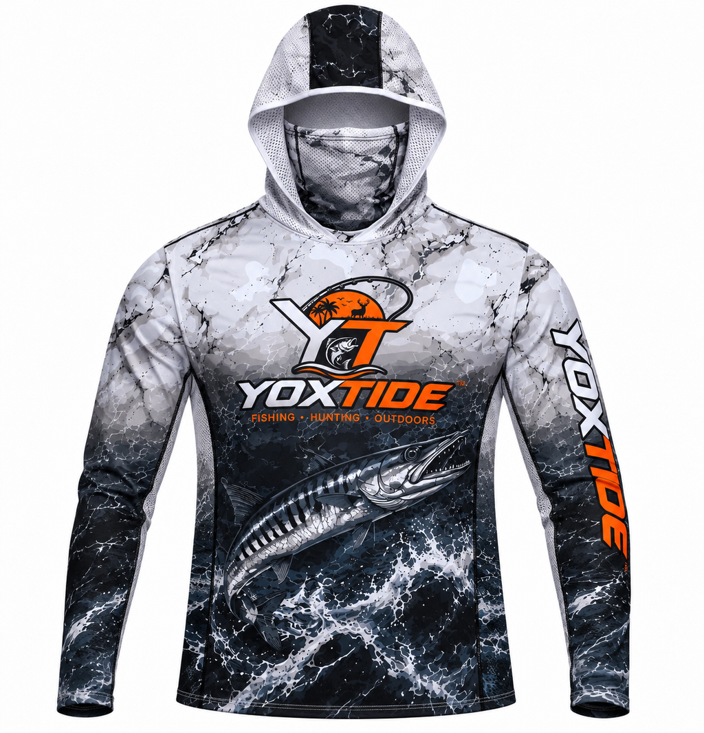 YOXTIDE™ Performance Fishing & Hunting Hoodie – Barracuda Gray