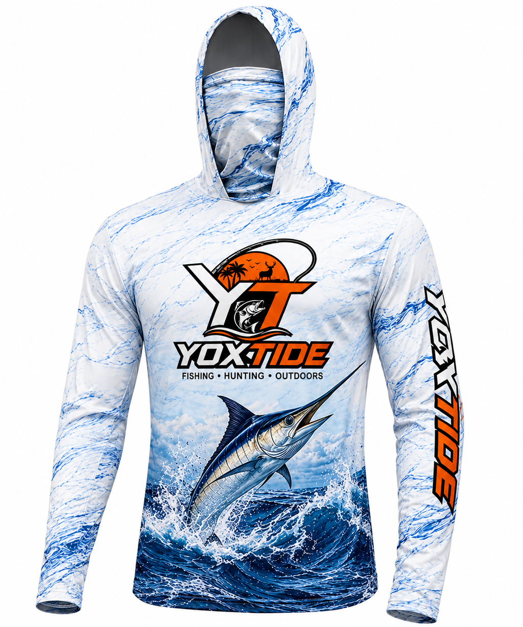 YOXTIDE™ Performance Fishing & Hunting Hoodie - Marlin Blue