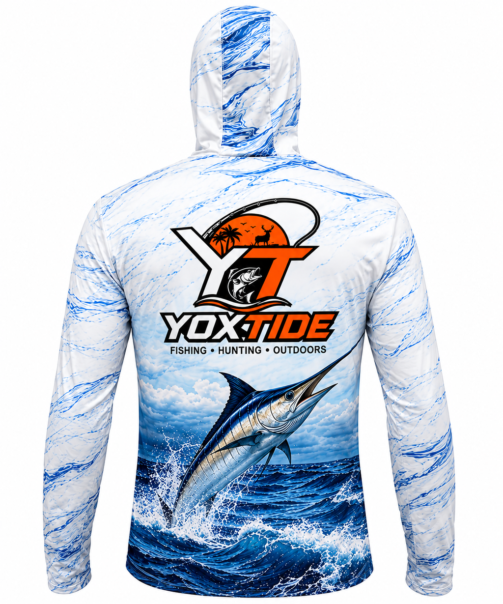 YOXTIDE™ Performance Fishing & Hunting Hoodie - Marlin Blue