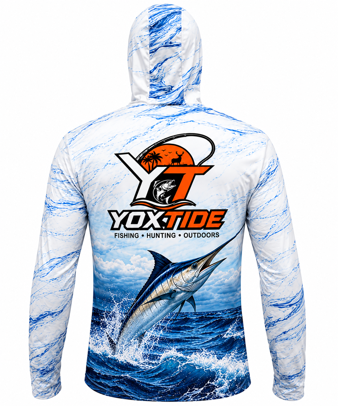 YOXTIDE™ Performance Fishing & Hunting Hoodie - Marlin Blue