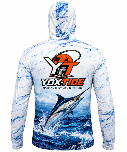 YOXTIDE™ Performance Fishing & Hunting Hoodie - Marlin Blue