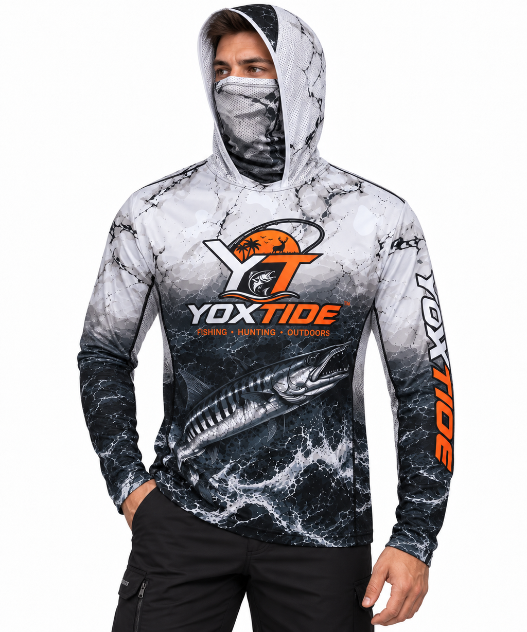 YOXTIDE™ Performance Fishing & Hunting Hoodie – Barracuda Gray